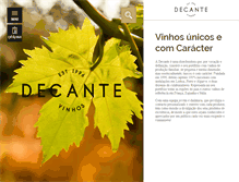 Tablet Screenshot of decante-vinhos.pt